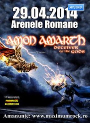 Amon Amarth, una din cele mai bune trupe de death- metal melodic ale momentului, concertează la Bucureşti